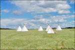 Teepees at Fort Union